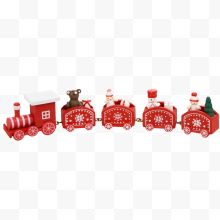 红色圣诞火车