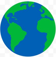 绿色圆形地球