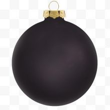 黑色圆形圣诞球
