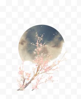 中国风文艺月亮
