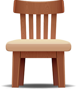 矢量实木椅子