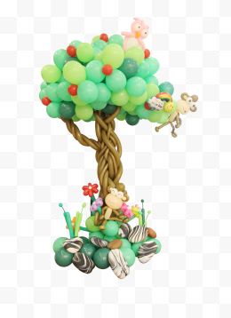 儿童节气球树