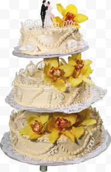 兰花婚礼蛋糕