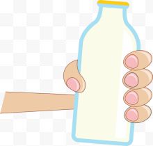 牛奶瓶矢量图