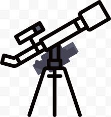 天文望远镜设计图标