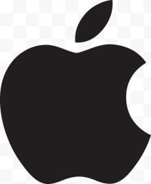 纯黑色苹果logo