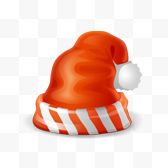 橙色圣诞帽