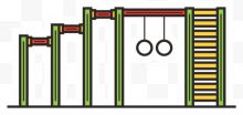 绿色卡通攀爬架子