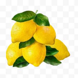一串黄柠檬