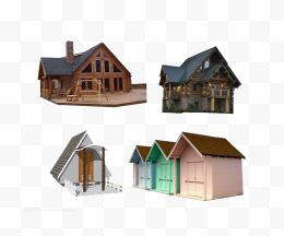 木质房屋模型