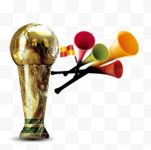 足球世界杯奖杯喇叭