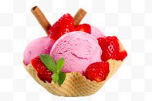 草莓冰激凌球
