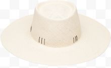 白色圆形沙滩帽