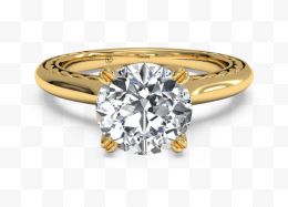 金戒指和钻石Png