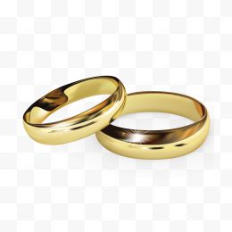 结婚金色夫妻戒指