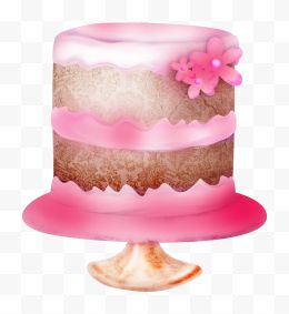 粉色可爱蛋糕
