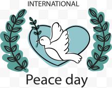 爱心和平鸽世界和平日...