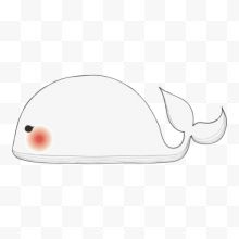 可爱白色鲸鱼