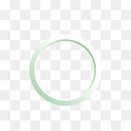 矢量绿色商务立体空心圆