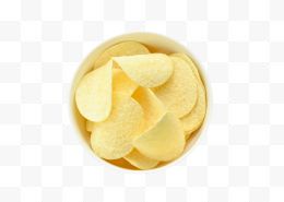 黄色薯片