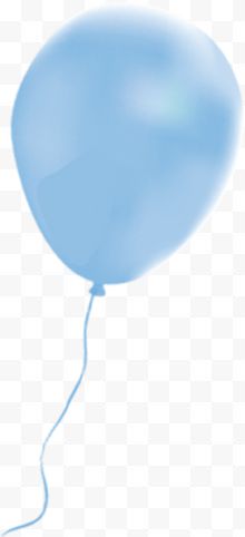 可爱小清新装饰海报装饰蓝色气球
