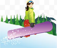 滑雪冬季旅游
