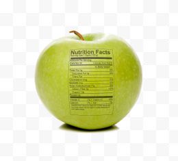 印有标签的苹果