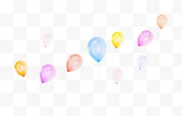 彩色飘舞氢气球毕业季