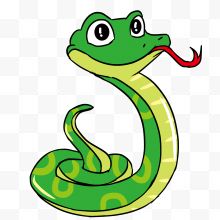 一条绿色小蛇
