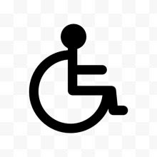 残疾人专用通道标志...