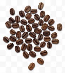 深棕色咖啡豆食物原料...