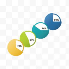 矢量彩色数据分析图