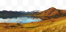 唯美冰岛湖泊风光景色...