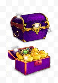 金银珠宝紫色游戏百宝箱