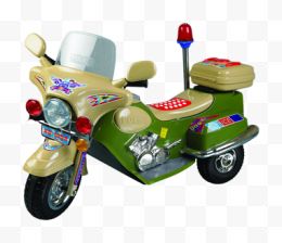 可爱绿色玩具摩托车...