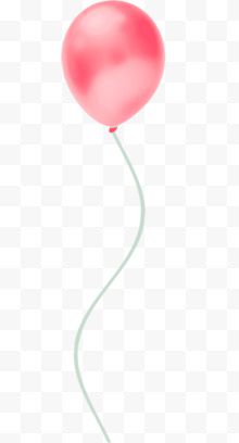 粉色手绘气球