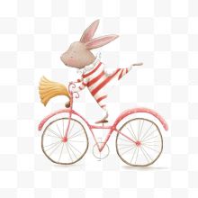 骑自行车的小兔子