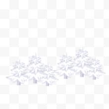 白色雪树