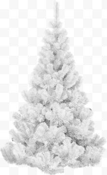 白色圣诞树png