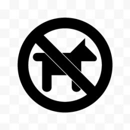 禁止宠物标志