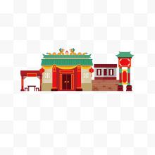 中国古典建筑手绘