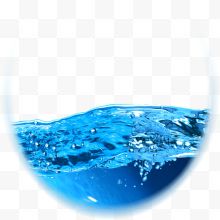 蓝色纯净水资源水波...