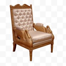 实物奢华丝绸椅子