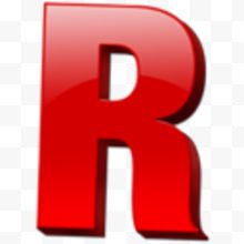红色英文字母R