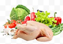 鸡肉和蔬菜