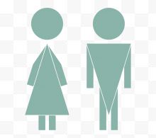 男性和女性图标设计...