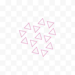 粉色三角形飞舞