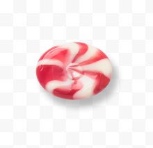椭圆的红色美味糖果