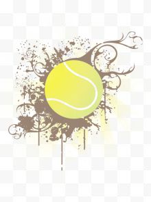 黄色网球图腾