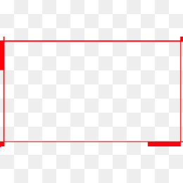 长方形红色边框几何